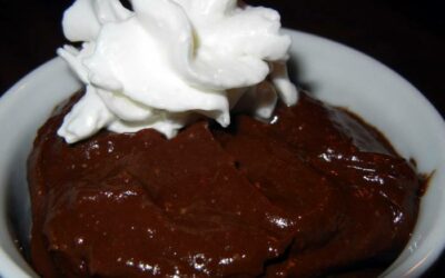 Dark Chocolate, Coconut Butter and Avocado Pudding