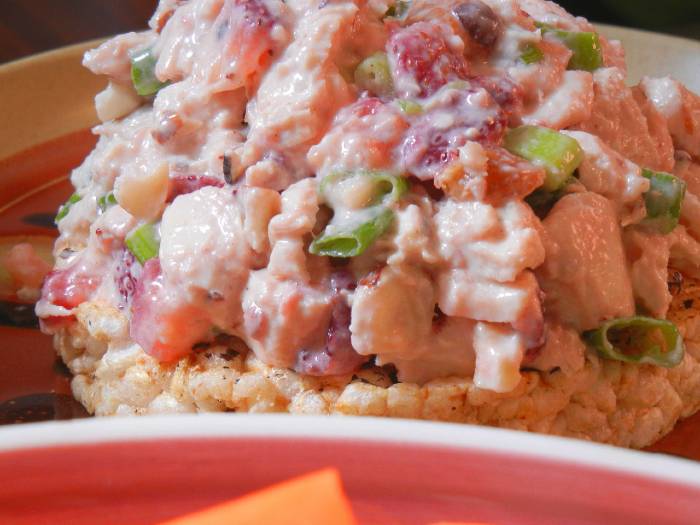 Summer Strawberry-Hazelnut Chicken Salad